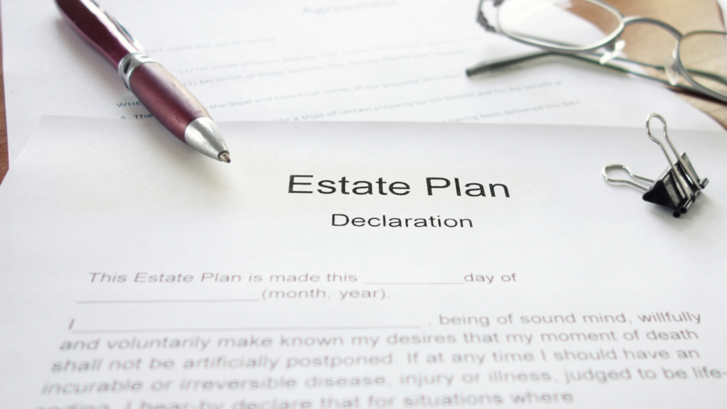 Estate Plan Declaration that DVS Appraisals helped their customers with.